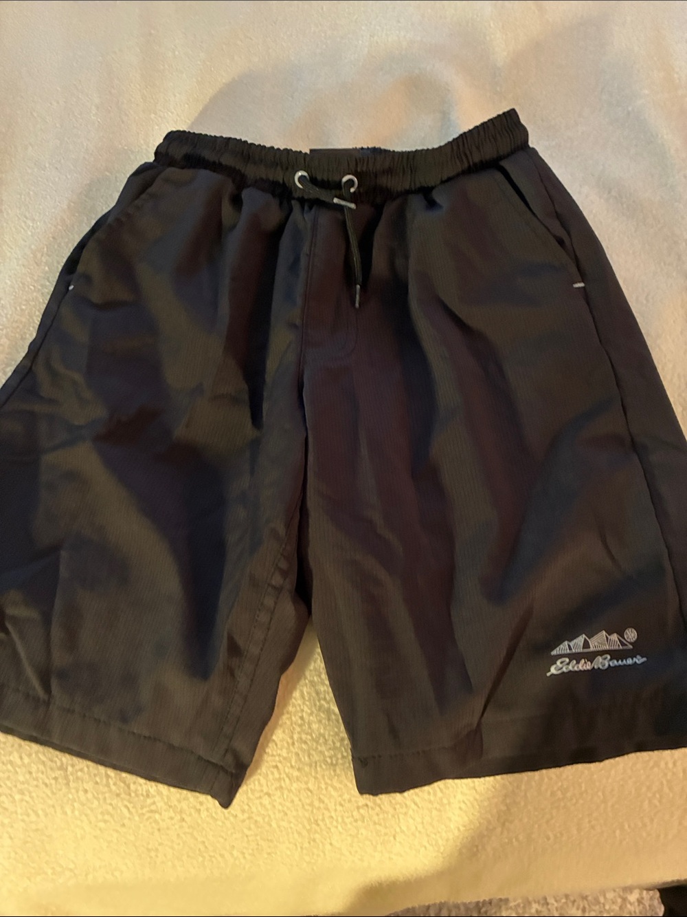 Eddie Bauer Black Casual Drawstring Shorts